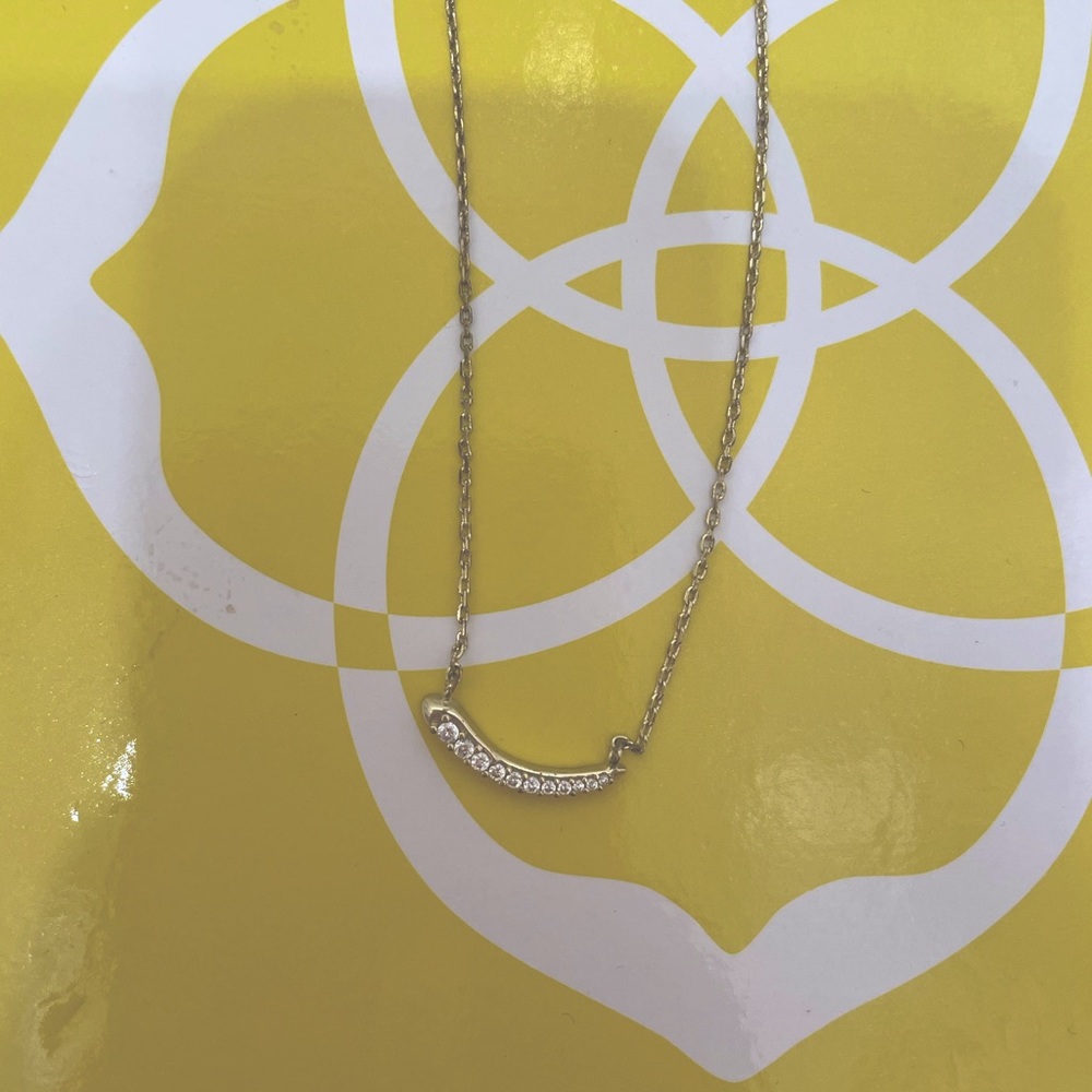 Kendra Scott Crescent Bar Rhinestone Necklace